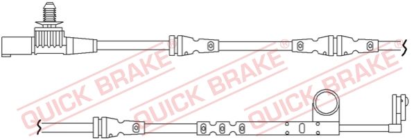 QUICK BRAKE Hoiatuskontakt, piduriklotsi kulumine WS 0264 A